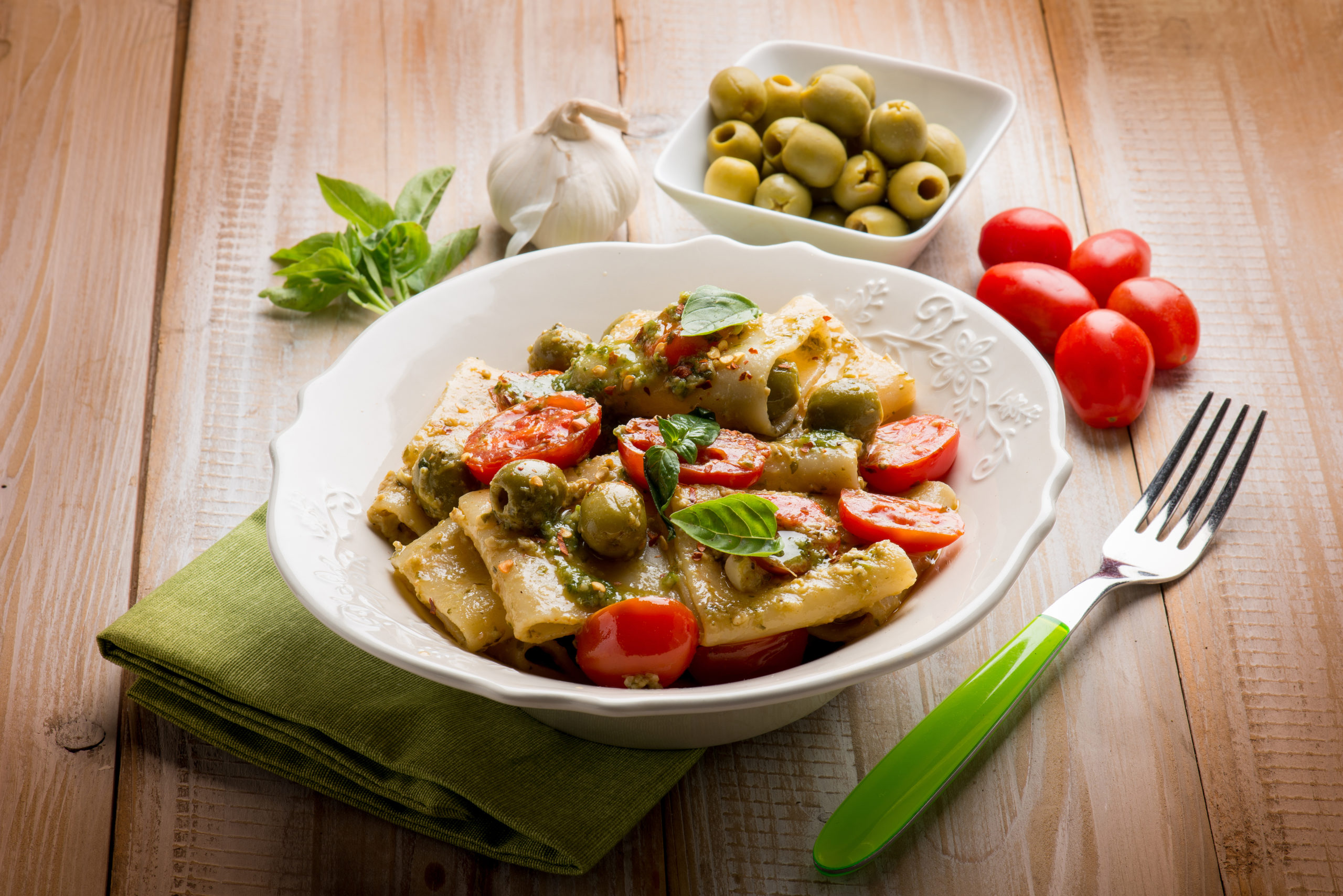 Paccheri olive e pomodori Bimby